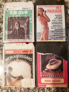 4 CASSETTE STEREO 8 D'EPOCA FUNZIONANTI. - Foto 1 di 3