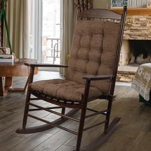 Extra Large Rocking Chair Cushion Thick Linen Chair Pads Back and Seat Cushio... - Picture 1 of 6