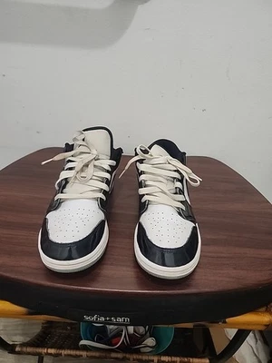 Nike Air Jordan 1 Low SE GS Concord Blanco Negro Patente (DV1333-100) Talla 6Y Foto 1 de 4