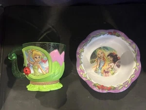 Tinker Bell Bowl And Cup - Picture 1 of 2