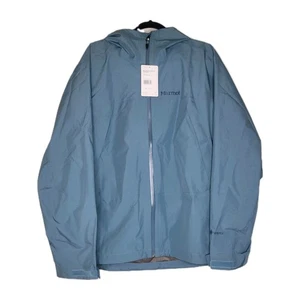 MARMOT Minimalist Pro Gore-Tex Jacket Mens L Blue Waterproof Lightweight Shell - Picture 1 of 13