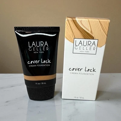 Laura Geller New York Cover Lock Cream Foundation “Sand” Full Size 1 fl.oz. NIB - Image 1 of 4