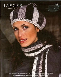 Jaeger Handknits JB33: 24 Designer Garments & Accessories -Knitting Pattern Book - Picture 1 of 11