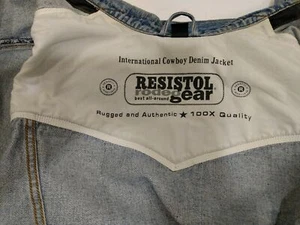 Chaqueta de mezclilla de vaquero Resistol Rodeo Gear International para hombre L - Imagen 1 de 11