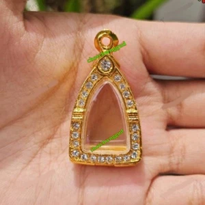 Empty frame, Thai gemstone pendant, containing a statue Width 1.5*Height 2.3 cm - Picture 1 of 4