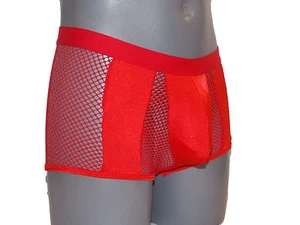 Boxer Transparent mit Netz - Das erotische Etwas - rot (394) - Bild 1 von 10