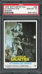 1978 Battlestar Galactica #99 Attacking Our Heroes! PSA 10 - Picture 1 of 2