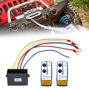 Wireless Winch Solenoid Relay Universal Contactor Remote Control Switch Set 12V - Picture 1 of 12