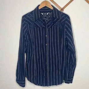 Mens Monarchy Button Down with Embroidered Detail Size Large - Picture 1 of 12