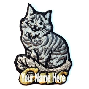 Maine Coon Cat Patch Personalized Custom Iron-on - Picture 1 of 2