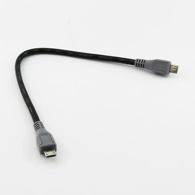 1pc Micro USB Male To Micro USB Male 5 Pin OTG Data Converter Adapter Lead Cable - Image 1 of 4