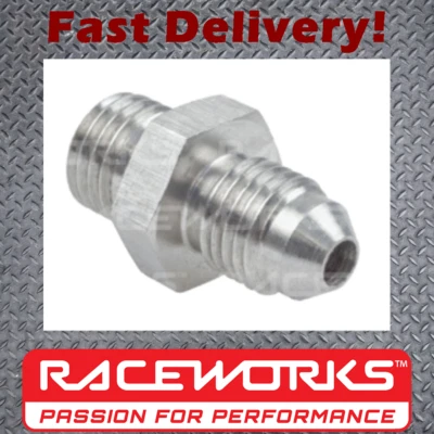 Raceworks Metric Male M12 x 1.5 To Male Flare AN-4 Stainless Steel (dual Seal) - image 1 of 2