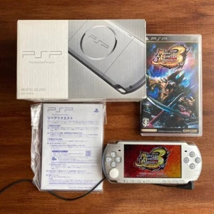 SONY PSP Playstation Portable Mystic Silver PSP-3000MS Exc Japan SONY PSP - Picture 1 of 5