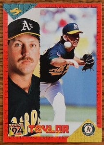 1994 Score Rookie/Traded #RT71 Billy Taylor RC Oakland A's Athletics