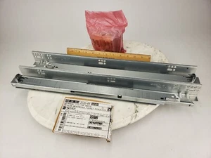 2x Blum Drawer Slides Side Mount Full Extension Ball Bearing Soft Close 21-1/2” - Picture 1 of 10
