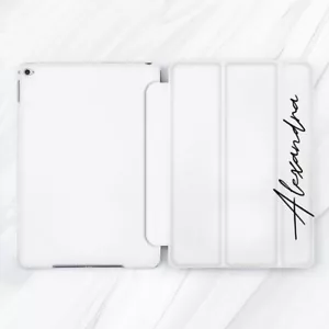 Minimalist Black Custom Name Case For iPad 10.2 Air 3 4 5 Pro 9.7 11 12.9 Mini - Picture 1 of 6