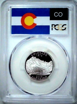 2006-S 25C State Quarter Colorado PCGS PR69 DCAM 90% Silver 24luss0428 - Image 1 of 4