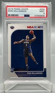2019 PANINI HOOPS #258 ZION WILLIAMSON PSA 9 ROOKIE RC MINT BASKETBALL SLAB - Imagen 1 de 3