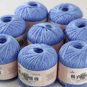 Aipeng 8ballsx50g Hand DIY Wear Cotton Lace Crochet Shawl Knitting Yarn 07 - Picture 1 of 12