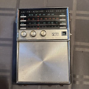 De Colección Arvin 12 Transistores AC/DC AM FM Banda Marina Radio Mod 87R59 Sin Probar - Imagen 1 de 5