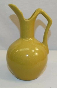 COOL COLOR VINTAGE DRYDEN POTTERY 6 1/4" EWER PITCHER VASE MARKED - Picture 1 of 8