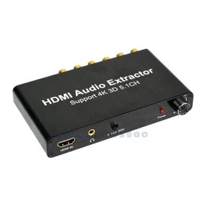 5.1CH HDMI extracteur audio décodeur coaxial RCA AC3/DST convertisseur analogique - Photo 1/12
