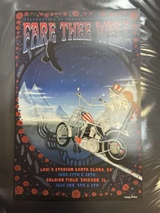 Fare thee well grateful dead # 3706/5000 taylor swope poster - Picture 1 of 2