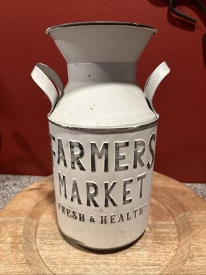 Milk Can Jug Farmhouse Flower Vase Decor Metal SH4 - Image 1 of 4