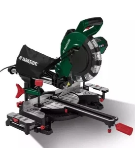 Parkside Sliding Compound Mitre Saw Tiltable saw head 2000W 3-year warranty - Picture 1 of 9