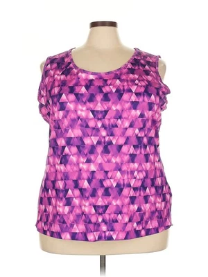 Camiseta sin mangas activa púrpura Made for Life para mujer 3X Plus Foto 1 de 4