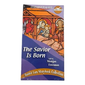 The Savior is Born (2005) - Sealed Rabbit Ears VHS - Narrated by Morgan Freeman - Picture 1 of 2