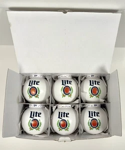 🔥🍺 Miller Lite 12oz Beernament Holiday Ornament 6er Set mit Geschenkbox 🎄 - Bild 1 von 15