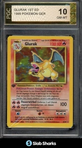 1999 POKEMON 1ST EDITION GLURAK CHARIZARD GERMAN 4/102 PGC 10 - Bild 1 von 3