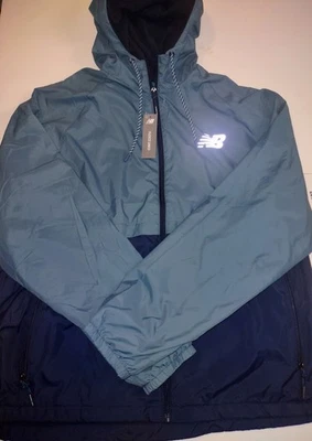 New Balance - Men's XL Wind Water Resistant, FZ Lined Hooded Jacket (New) - Image 1 of 4