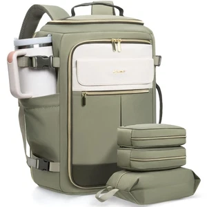 Reiserucksack für Damen, 40L Handgepäckrucksäcke Fluggeprüft, 18x14x8 Zoll... - Bild 1 von 9