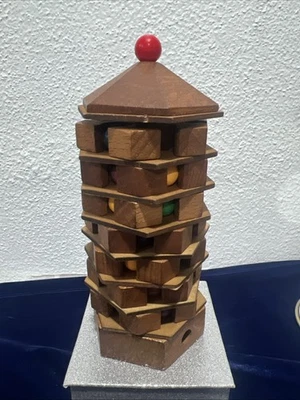 Rompecabezas de pagoda china de madera Project Genius 3D - Laberinto rompecabezas para edades de 8+ Foto 1 de 4