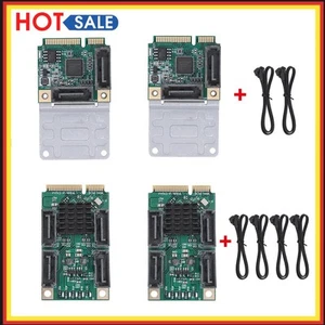 Adaptateur Mini PCI-E vers SATA3.0 M.2 PCI-E 2.0 carte d'extension B+M clé 2/4 SATA 3.0 - Photo 1/21
