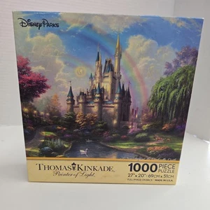 Disney Parks Thomas Kinkade A New Day at the Cinderella Castle 1000 Piece Puzzle - Picture 1 of 2