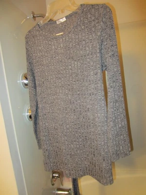 NUEVO CON ETIQUETAS Mujer Manga Larga Cinturón Suéter Ekouaer Talla M Color Gris Foto 1 de 4