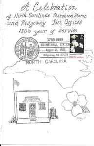 #2347-C2 Second Day Ceremony Program North Carolina Statehood Stamp - Picture 1 of 2