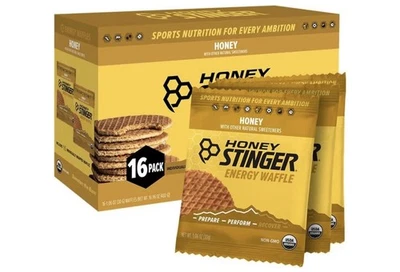 Waffle de miel orgánico Honey Stinger 1,06 onzas - 16 unidades Foto 1 de 4