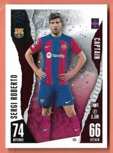 Topps Match Attax 2023-2024 CARD N.125	Sergi Roberto	FC Barcelona	Captain - Picture 1 of 1