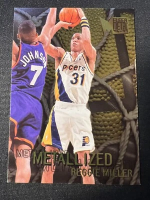 1996-97 Fleer Metal Reggie Miller #129 HOF Metallized - Image 1 of 2