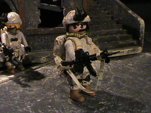 PLAYMOBIL PERSONNALISÉ US INFANTERIE DIVISION UNIF.ACU (2015) REF-0167 BIS - Foto 1 di 12