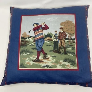Vintage Golf Throw Couch Pillow - Picture 1 of 16