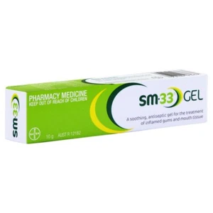 SM33 Gel 10g Soothing Treatment Inflamed Gums Mouth Ulcers Abrasions SM-33 - Picture 1 of 1