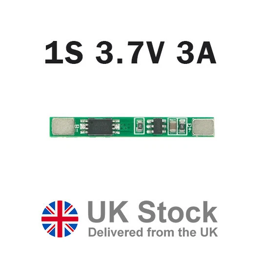 1S 3.7V 3A Li-ion Lithium Battery 18650 Charger PCB BMS Protection Board - Image 1 of 1