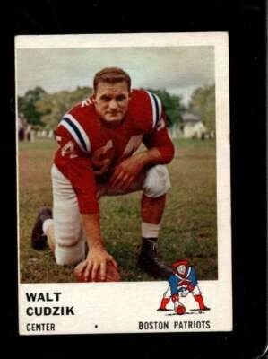 1961 FLEER #182 WALT CUDZIK VGEX PATRIOTS *X55735 - Image 1 of 2