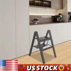 Folding 2-Step Ladder, Foldable Step Ladder, Folding Step Stool - Picture 1 of 14