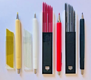 WORLDS TOUGHEST BUILDERS PENCILS Set 4 Colors + 30 x 2mm 3mm Refills Aussie shop - Picture 1 of 4